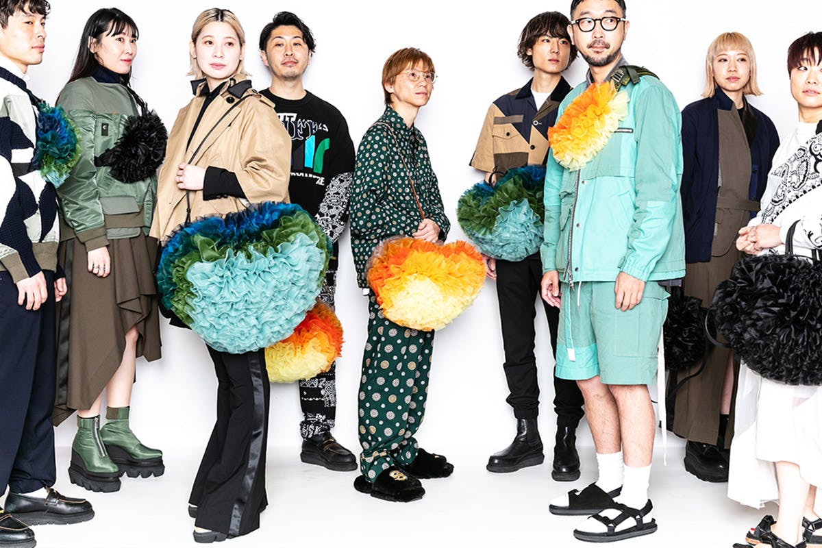 Tomo Koizumi x sacai Ruffle Bag & Leg Warmer Collaboration