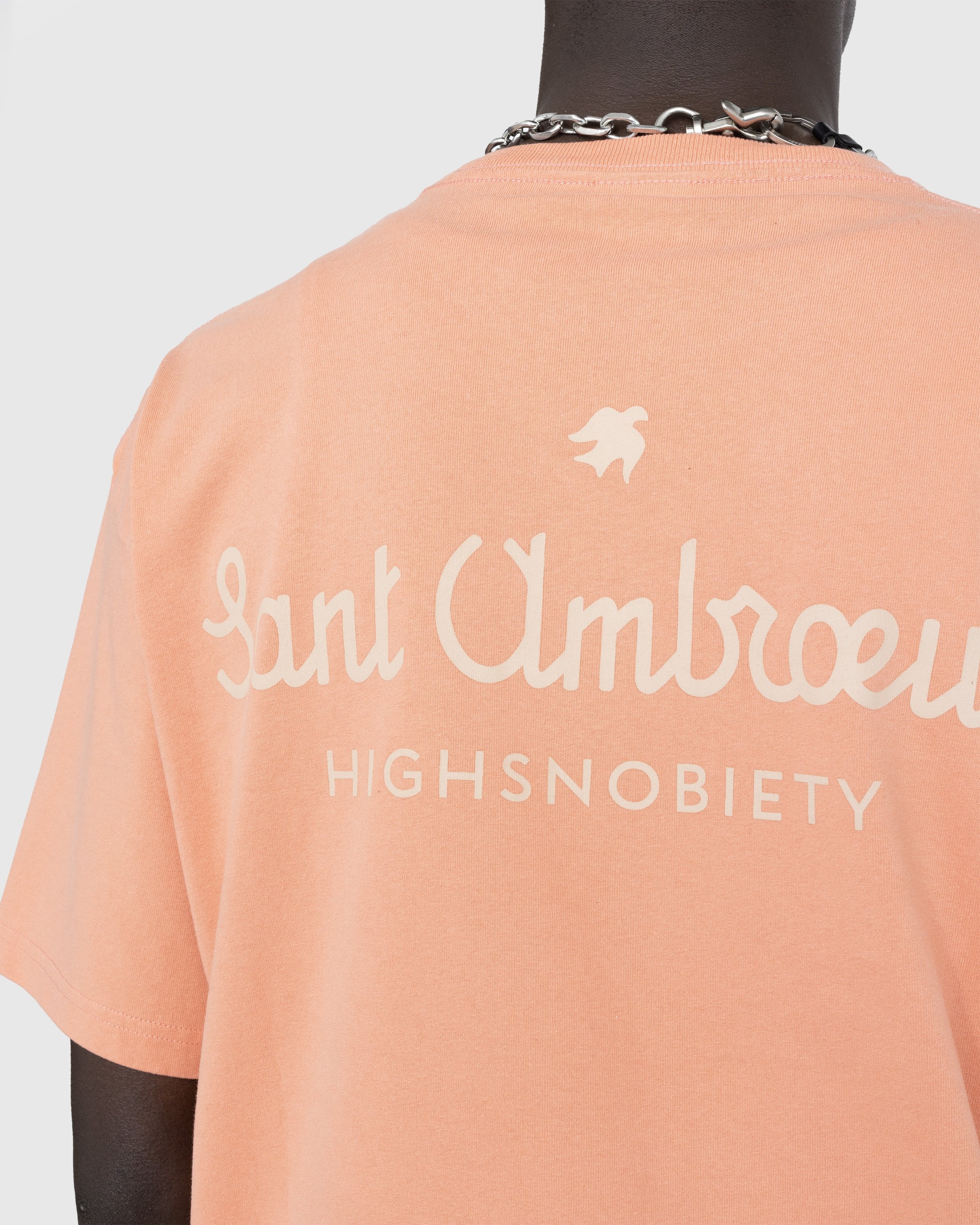 Highsnobiety x Sant Ambroeus – T-Shirt Pink - T-shirts - Pink - Image 5