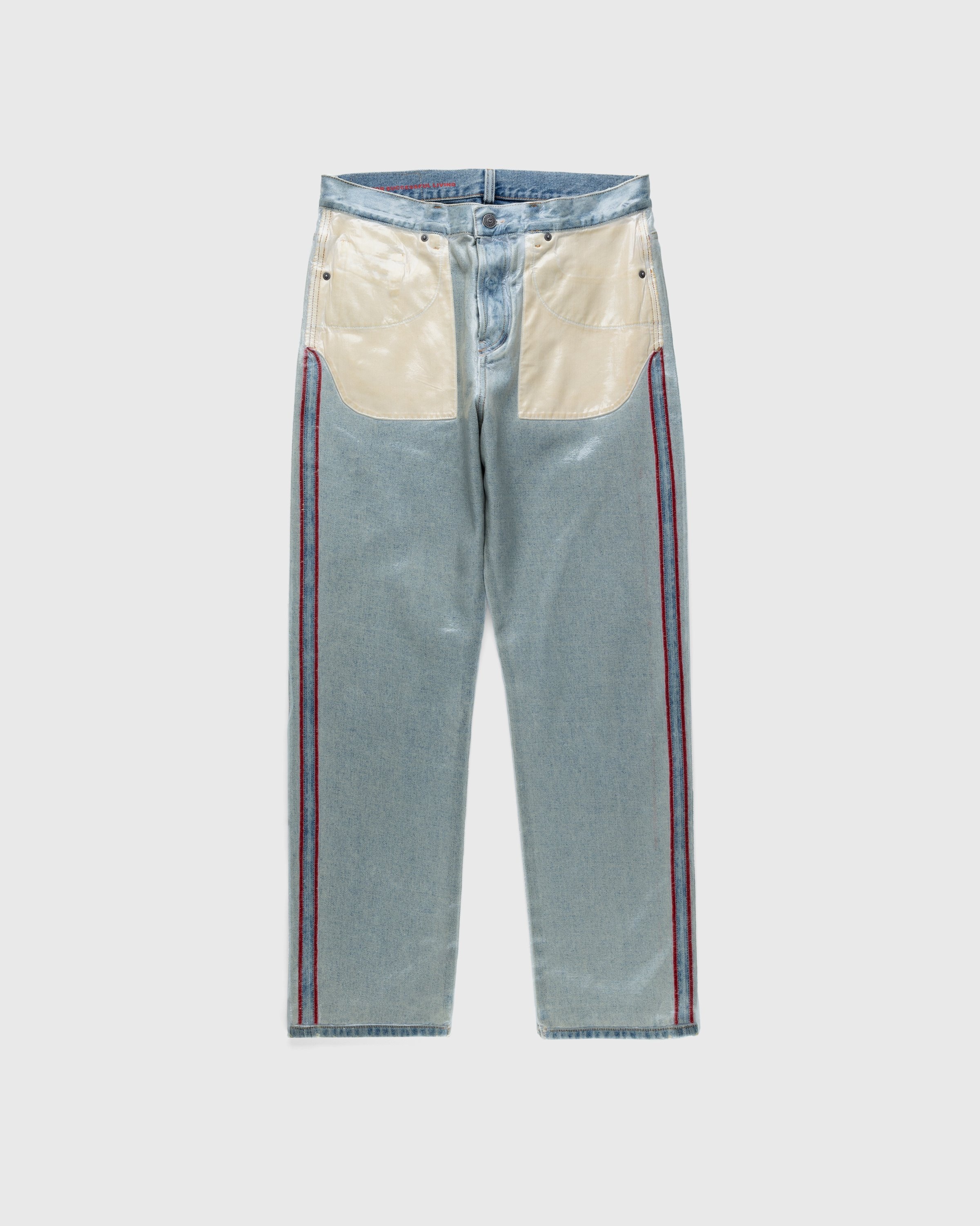 Diesel Blue Cotton Straight-Leg Jeans
