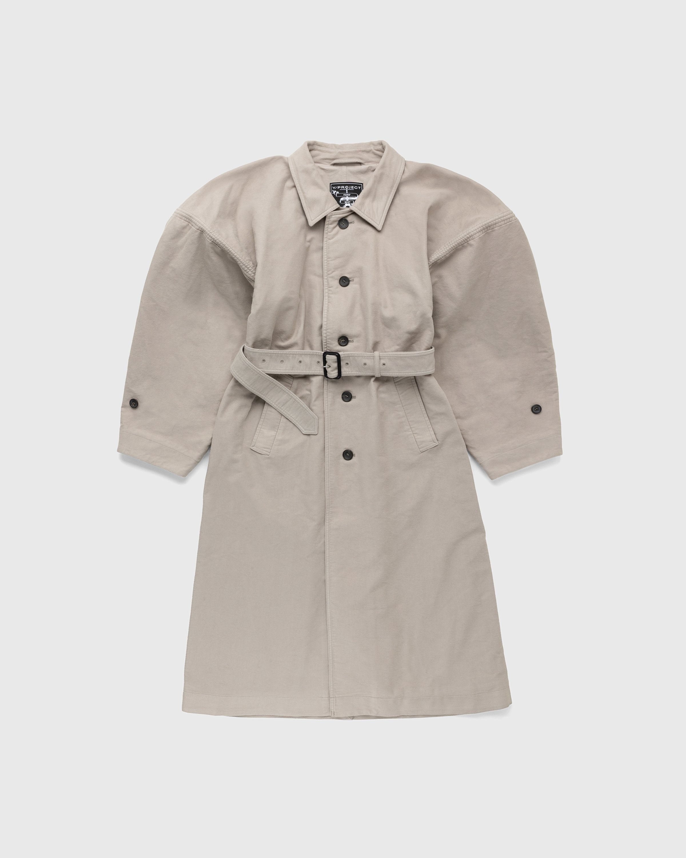 Y/Project – Wire Maxi Trench Coat Brown - Outerwear - Brown - Image 1