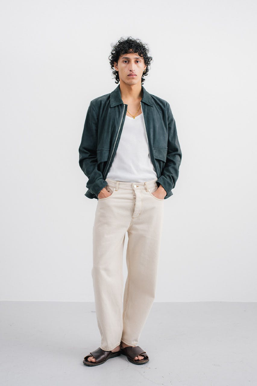 akindofguise-ss23-001_0020_Amman Leather Jacket_Twilight Navy