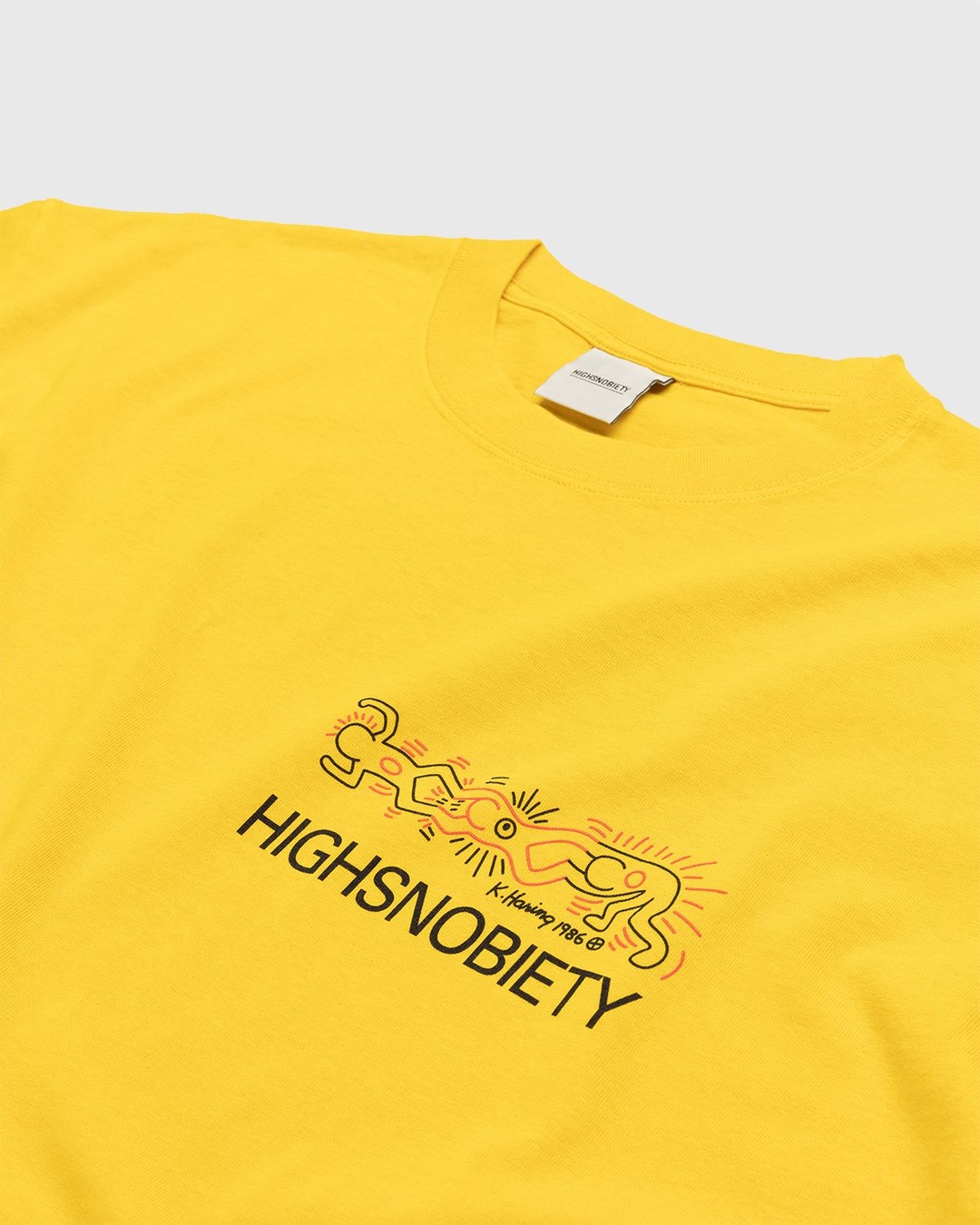 Highsnobiety – Keith Haring Longsleeve Yellow - Longsleeves - Yellow - Image 3