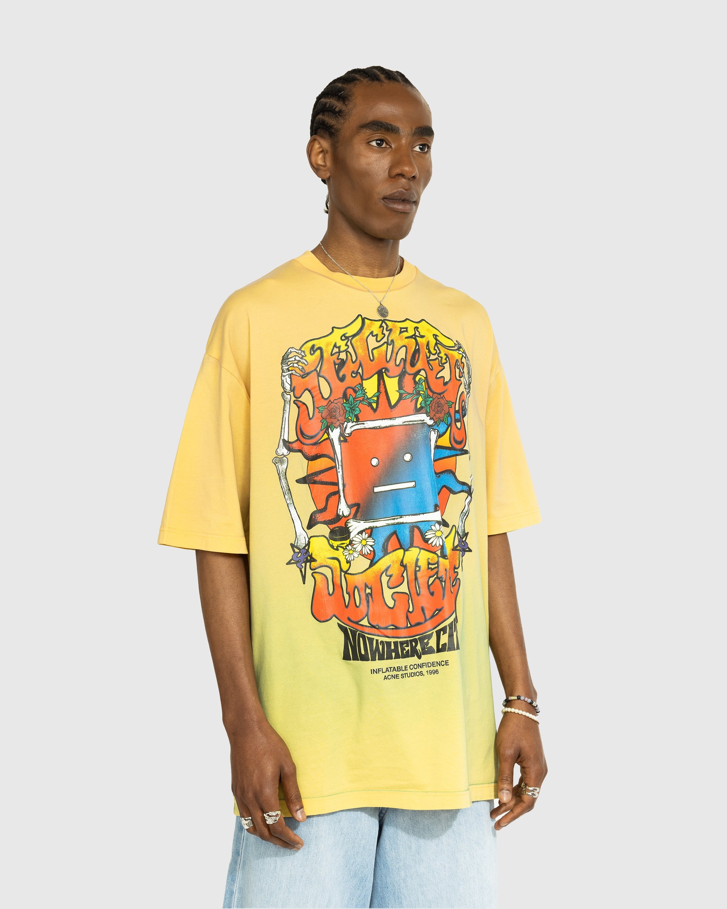 Acne Studios – Cracked Print T-Shirt Multi - Tops - Multi - Image 2