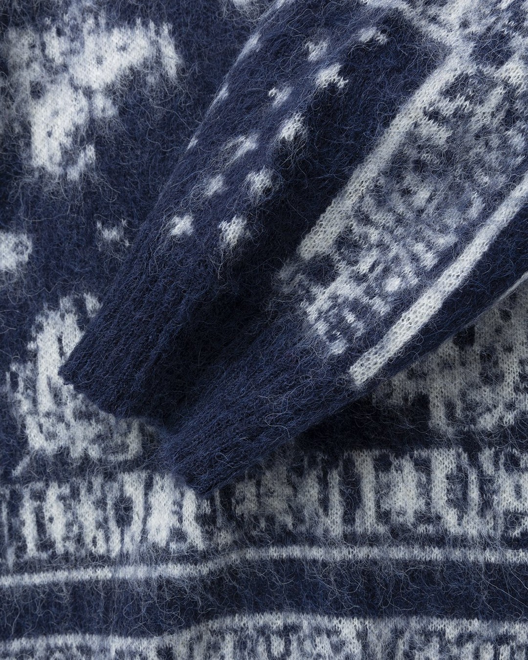 Highsnobiety – Bandana Alpaca Sweater Blue - Knitwear - Blue - Image 4