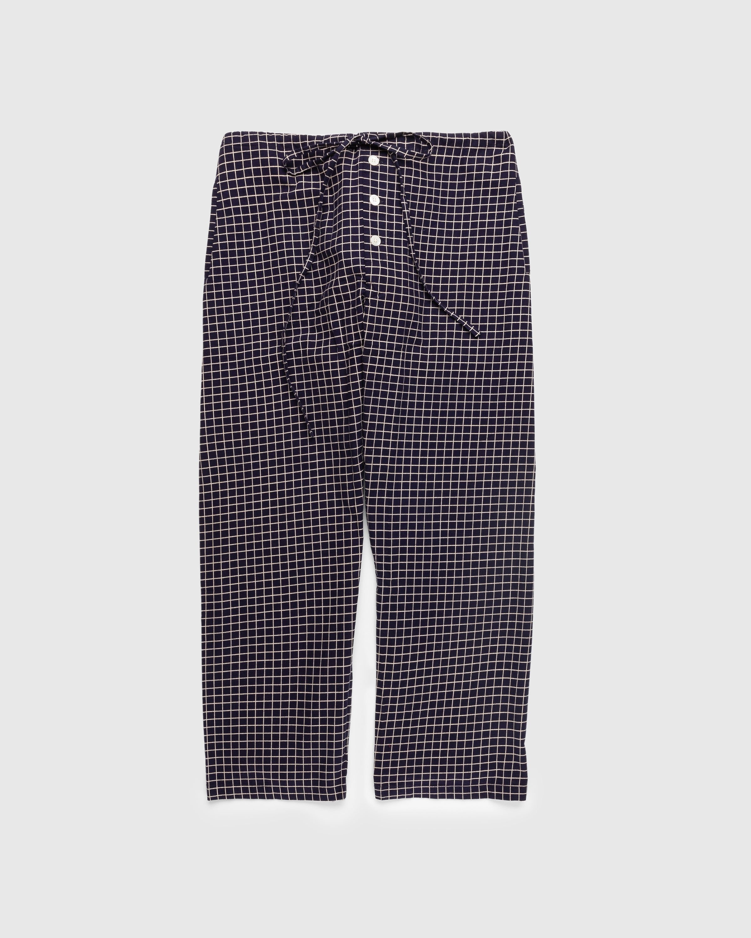bode – Midnight Grid Pajama Pant - Pants - Blue - Image 1