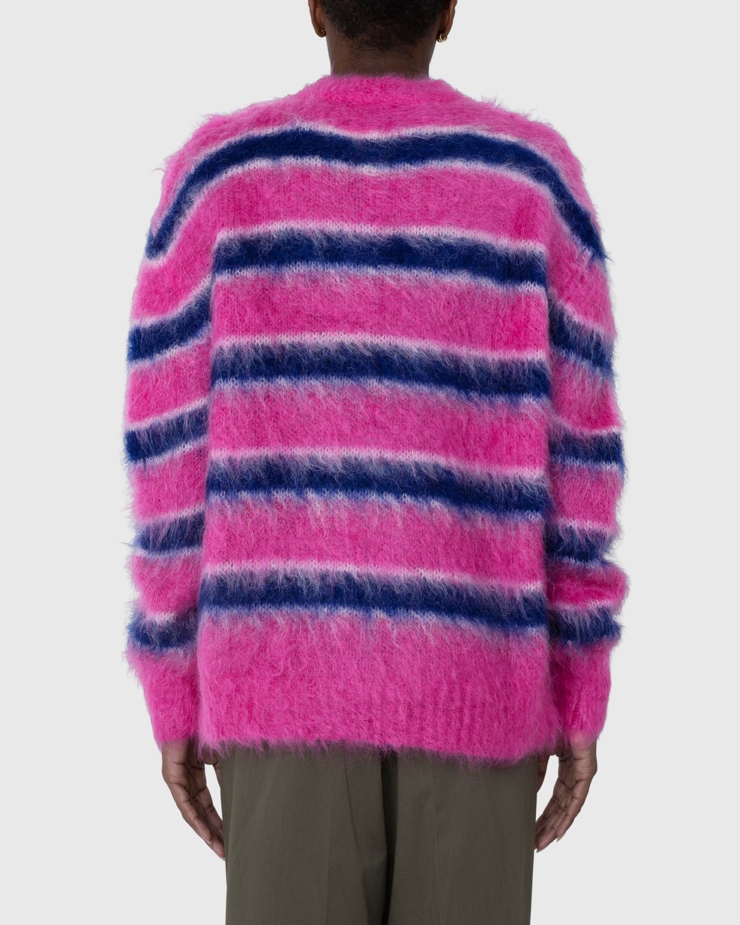 Marni – Striped Mohair Sweater Multi - Knitwear - Multi - Image 4