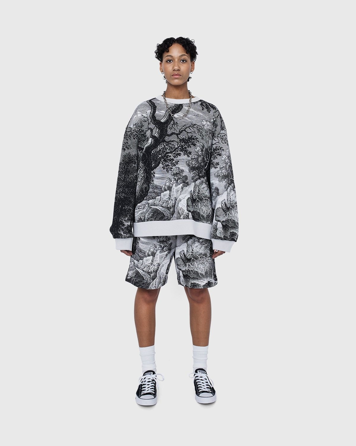 Dries van Noten – Hax Graphic Crewneck Cement - Sweats - Grey - Image 6