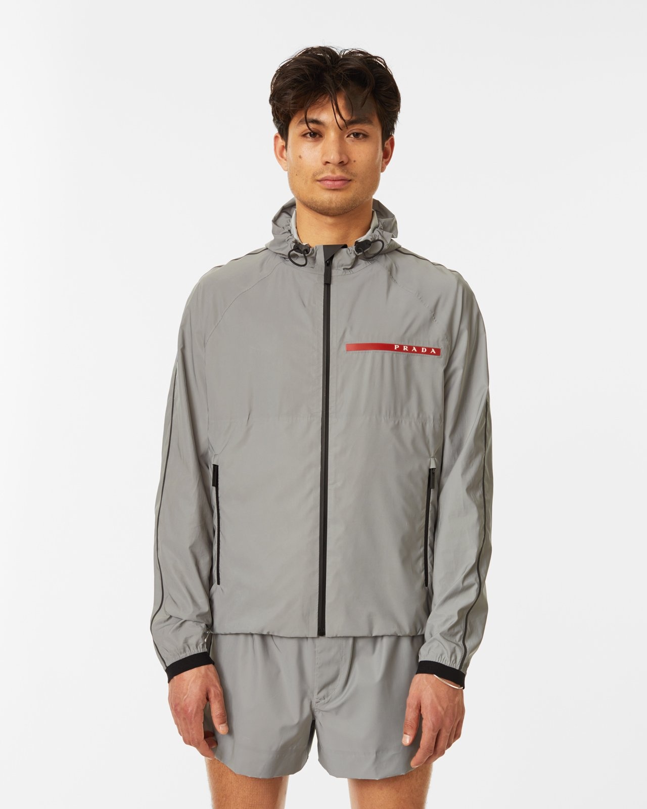 Prada jacket grey hotsell