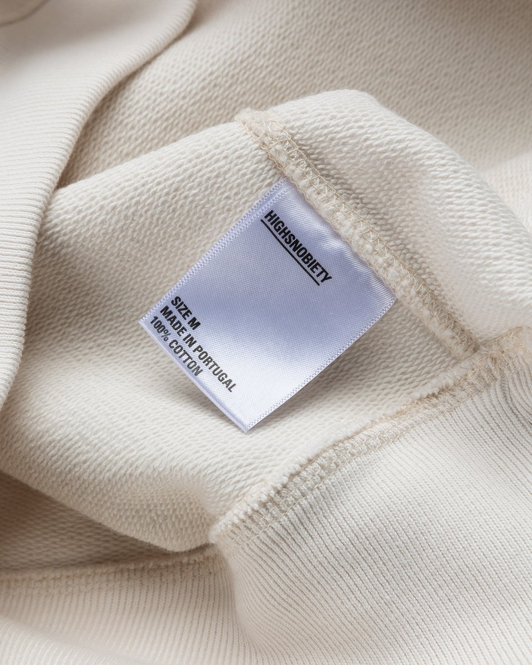 Highsnobiety – Logo Hoodie Natural - Sweats - Beige - Image 6