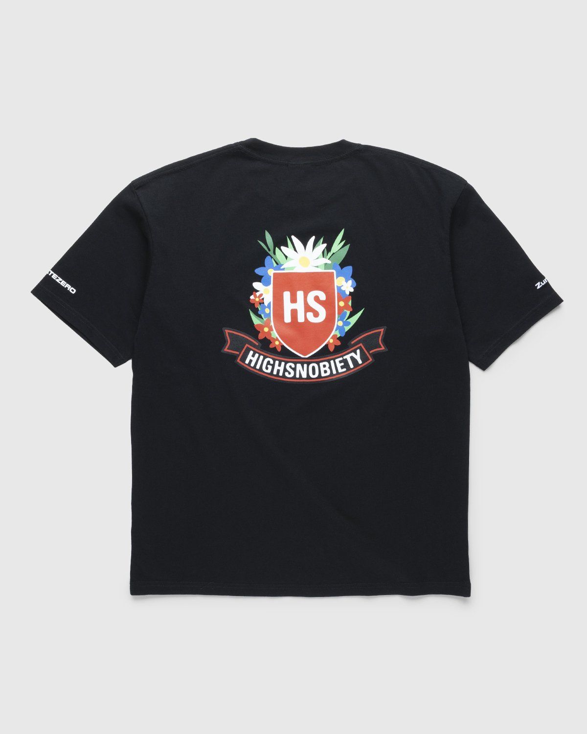 Highsnobiety – GATEZERO Crest T-Shirt Black - T-Shirts - Black - Image 1