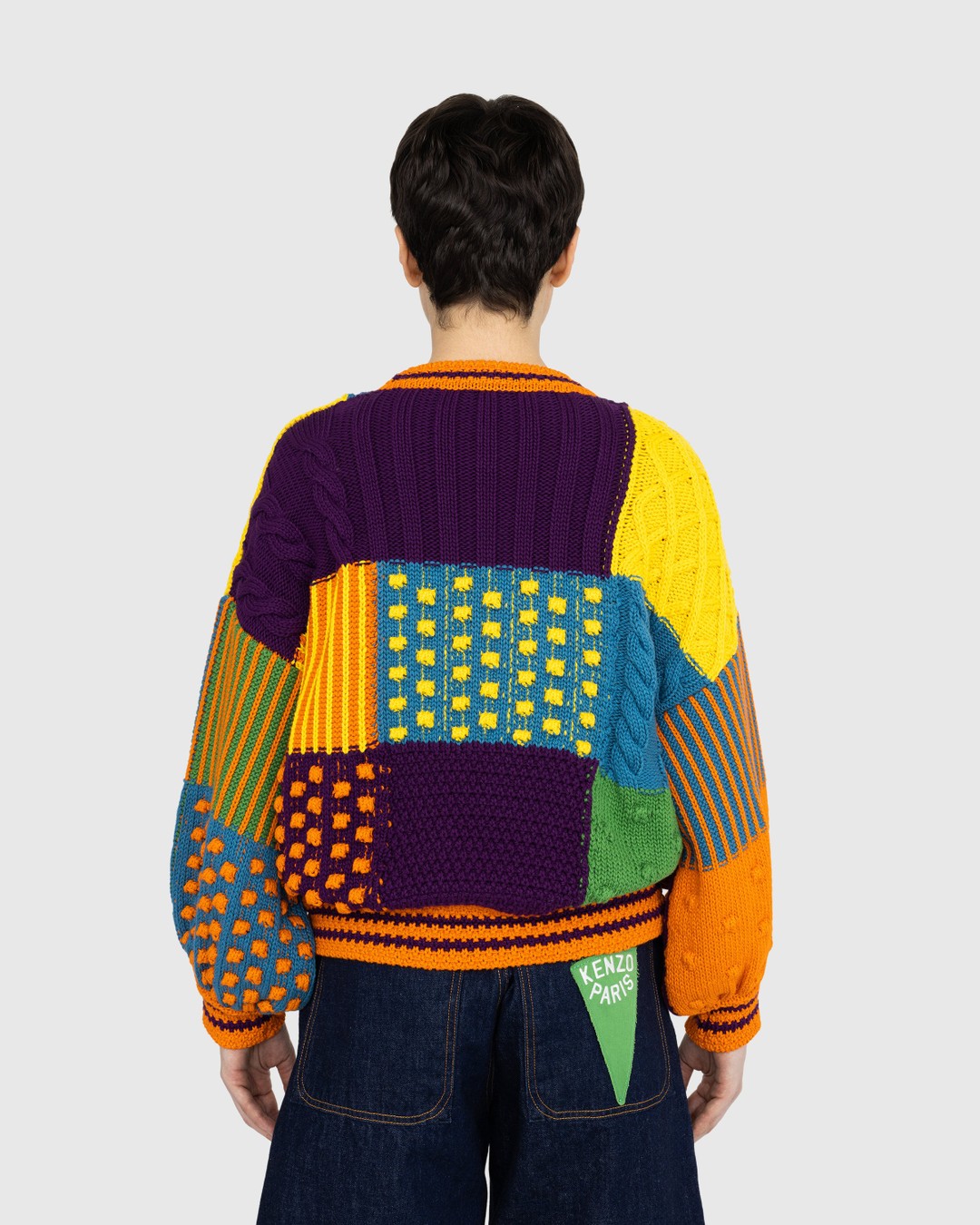 Kenzo – Patchwork Jumper - Knitwear - Multi - Image 4