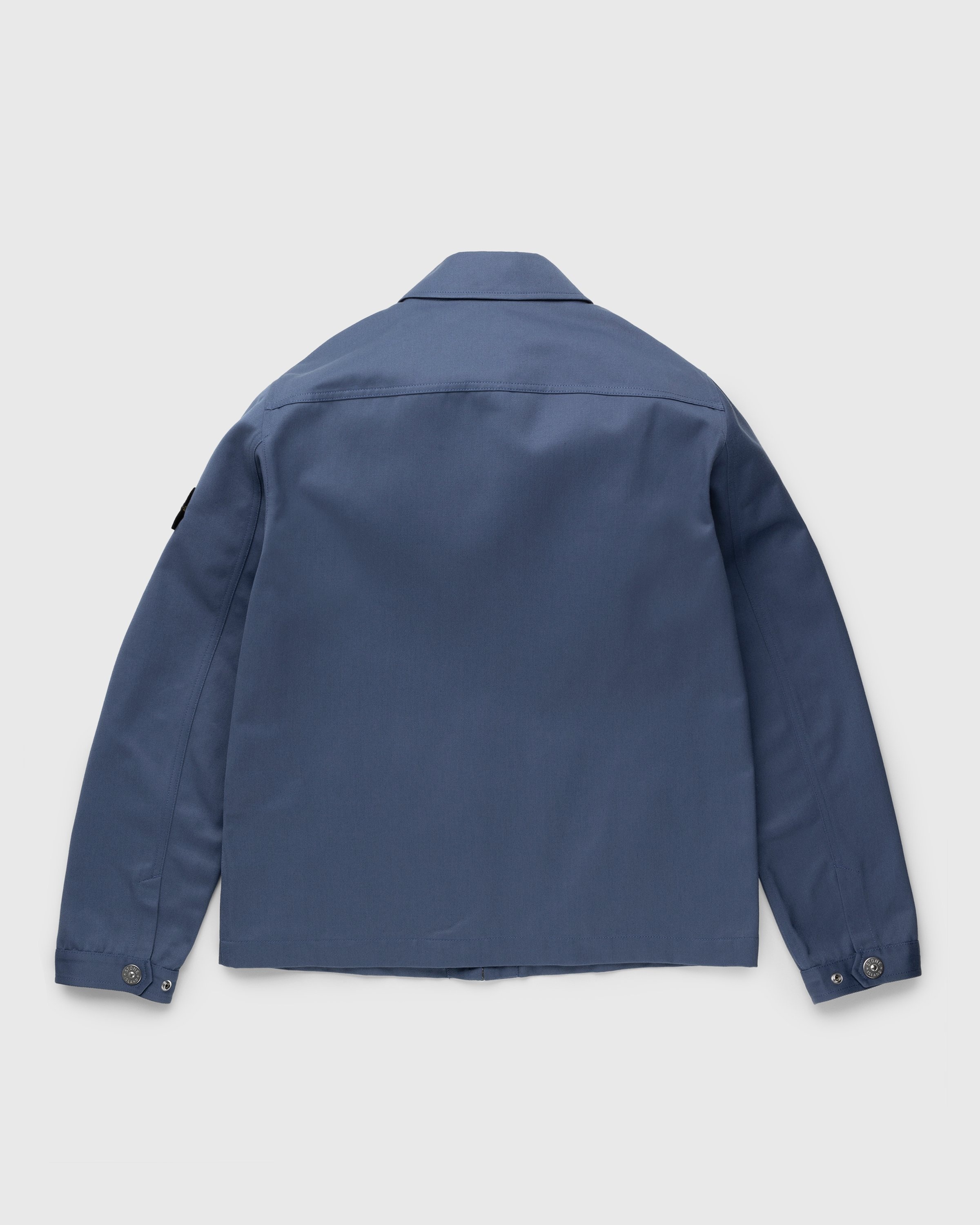 Stone Island – 42528 Workwear R-Gabardine Blouson Mid Blue - Outerwear - Blue - Image 2