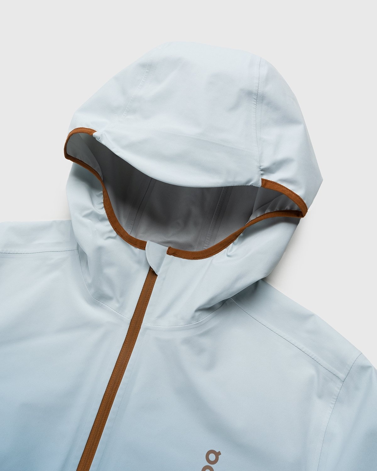 Loewe x On – Men's Technical Waterproof Anorak Gradient Khaki - Outerwear - Grey - Image 4