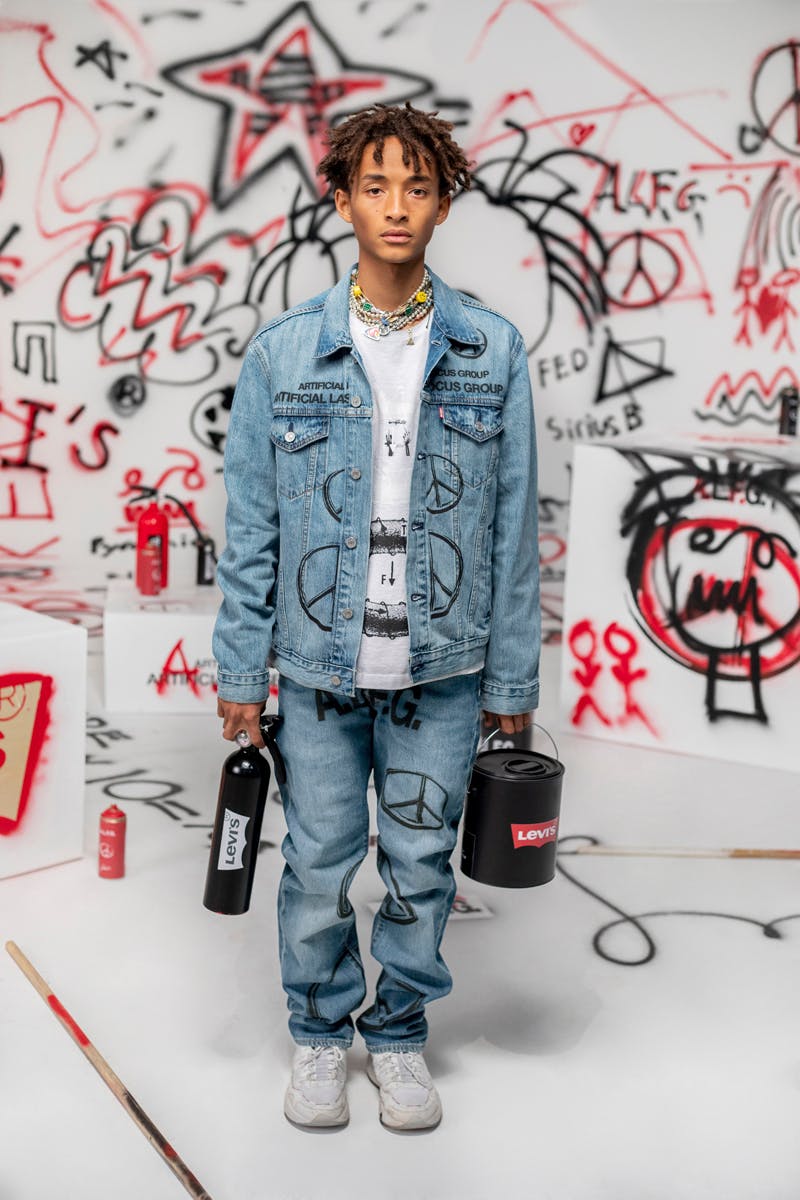 Jaden Smith x Levi's Trucker Jacket, 501 Jeans Collab