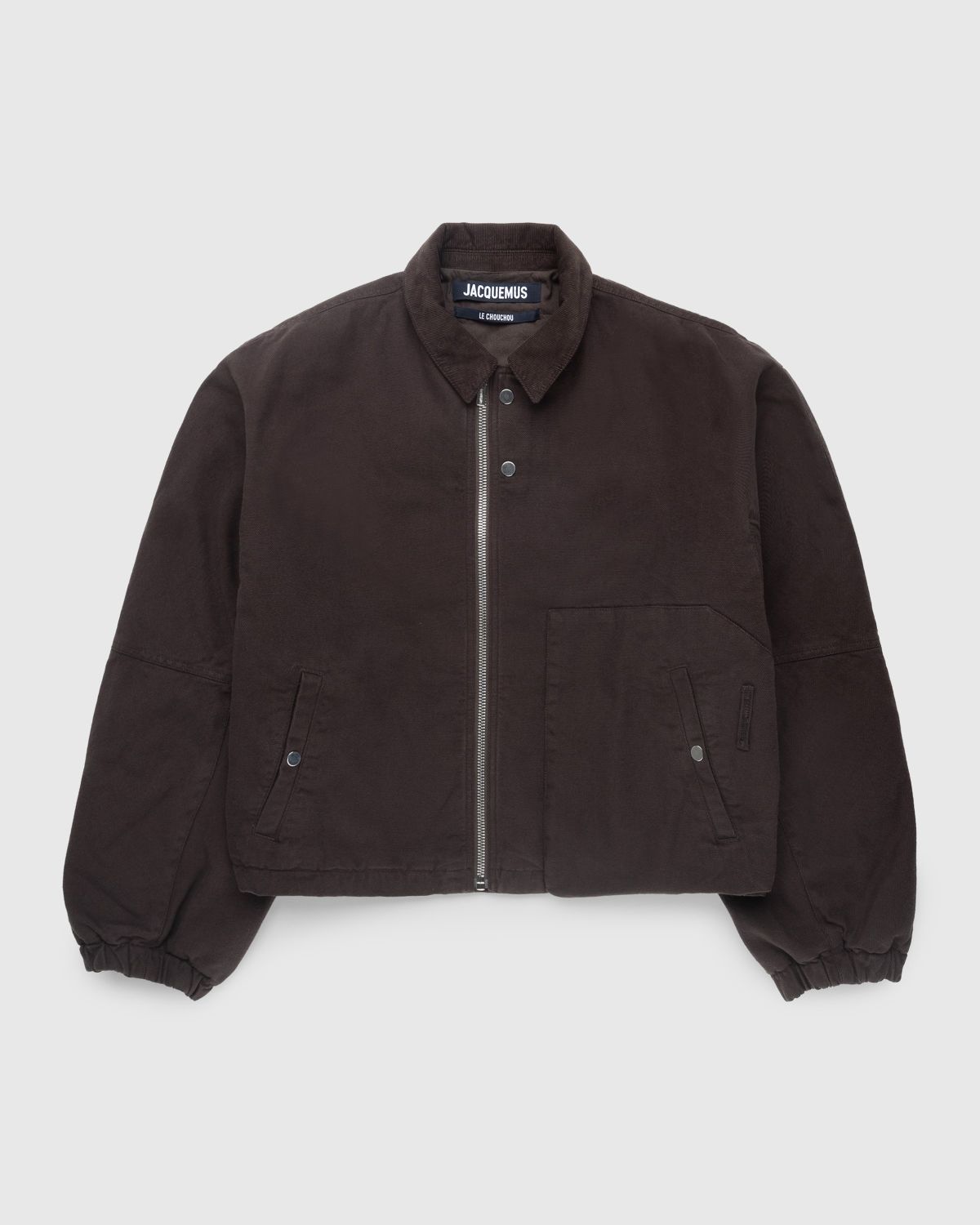 JACQUEMUS – Le Blouson Trivela Dark Brown - Outerwear - Brown - Image 1