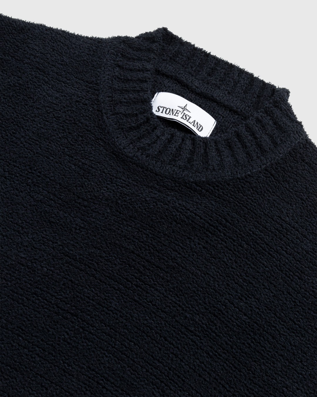 Stone Island – Cotton Crewneck Sweater Navy Blue - Knitwear - Blue - Image 3