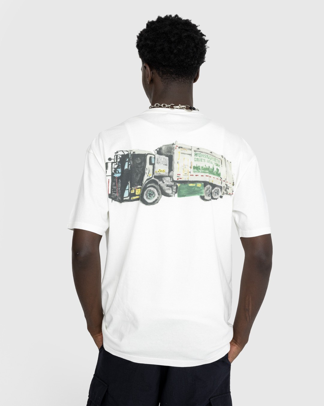 Dave's New York x Highsnobiety –  Sanitation Truck T-Shirt White - T-shirts - White - Image 4