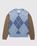 Highsnobiety – Check Alpaca Sweater Multi Blue - Knitwear - Blue - Image 1