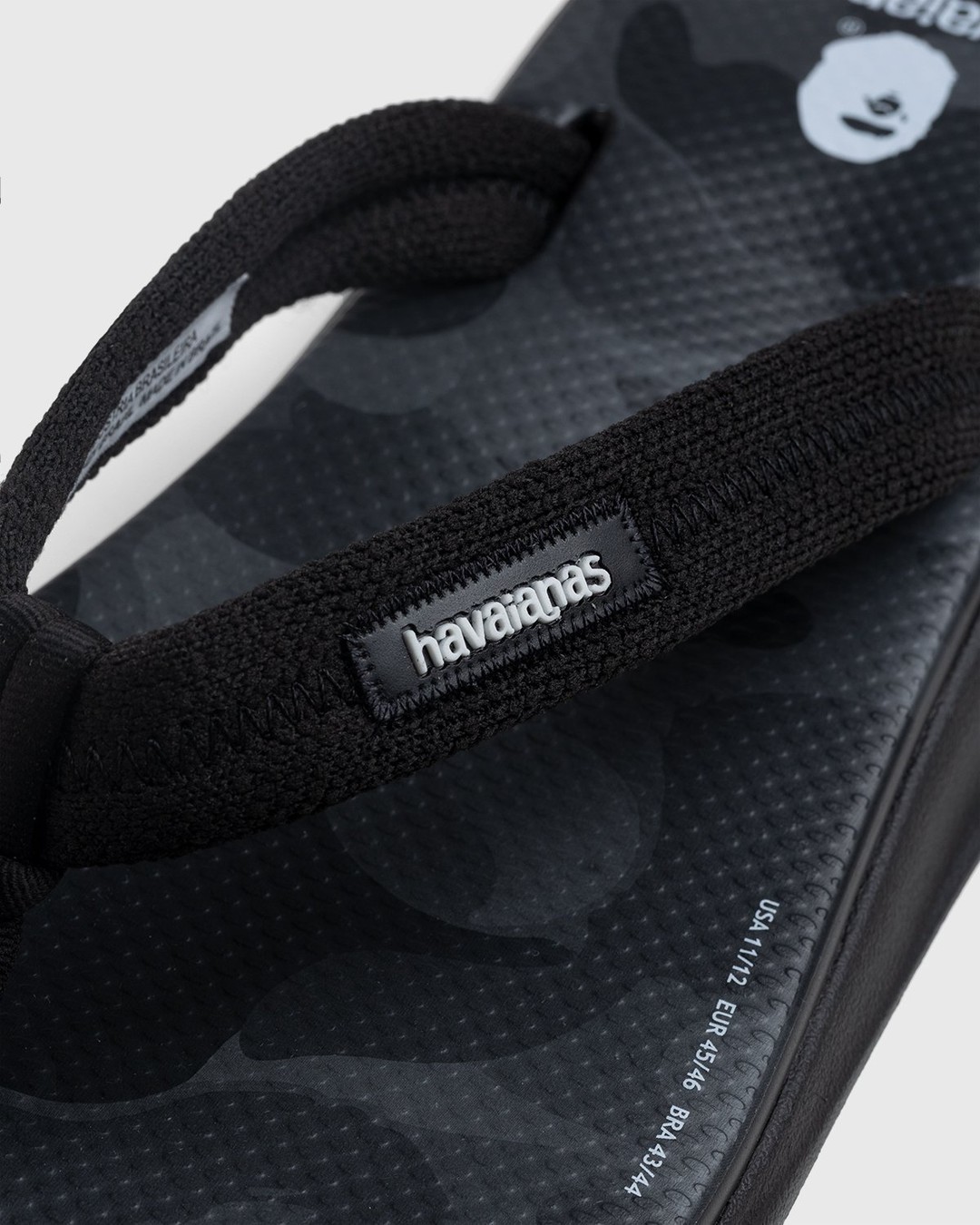 BAPE – Tradi Zori Steel Grey - Slides - Black - Image 4