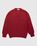 Lemaire – Seamless Shetland Wool V-Neck Sweater Poppy Red - Knitwear - Red - Image 1