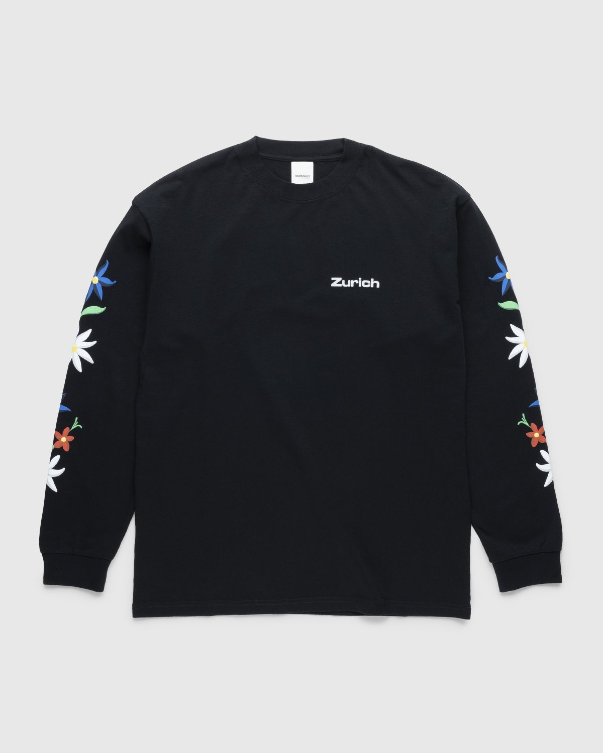 Highsnobiety – GATEZERO Alpine Flowers Longsleeve Black - Longsleeves - Black - Image 1