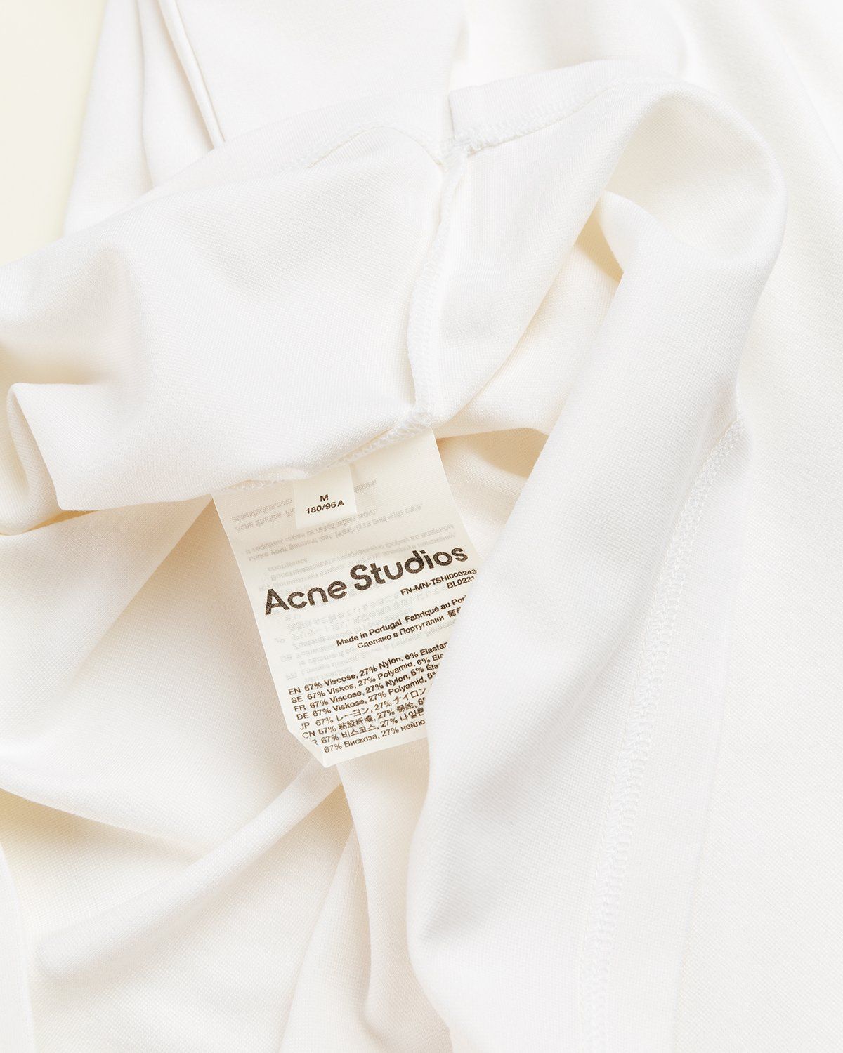 Acne Studios – Logo T-Shirt White - T-shirts - White - Image 4