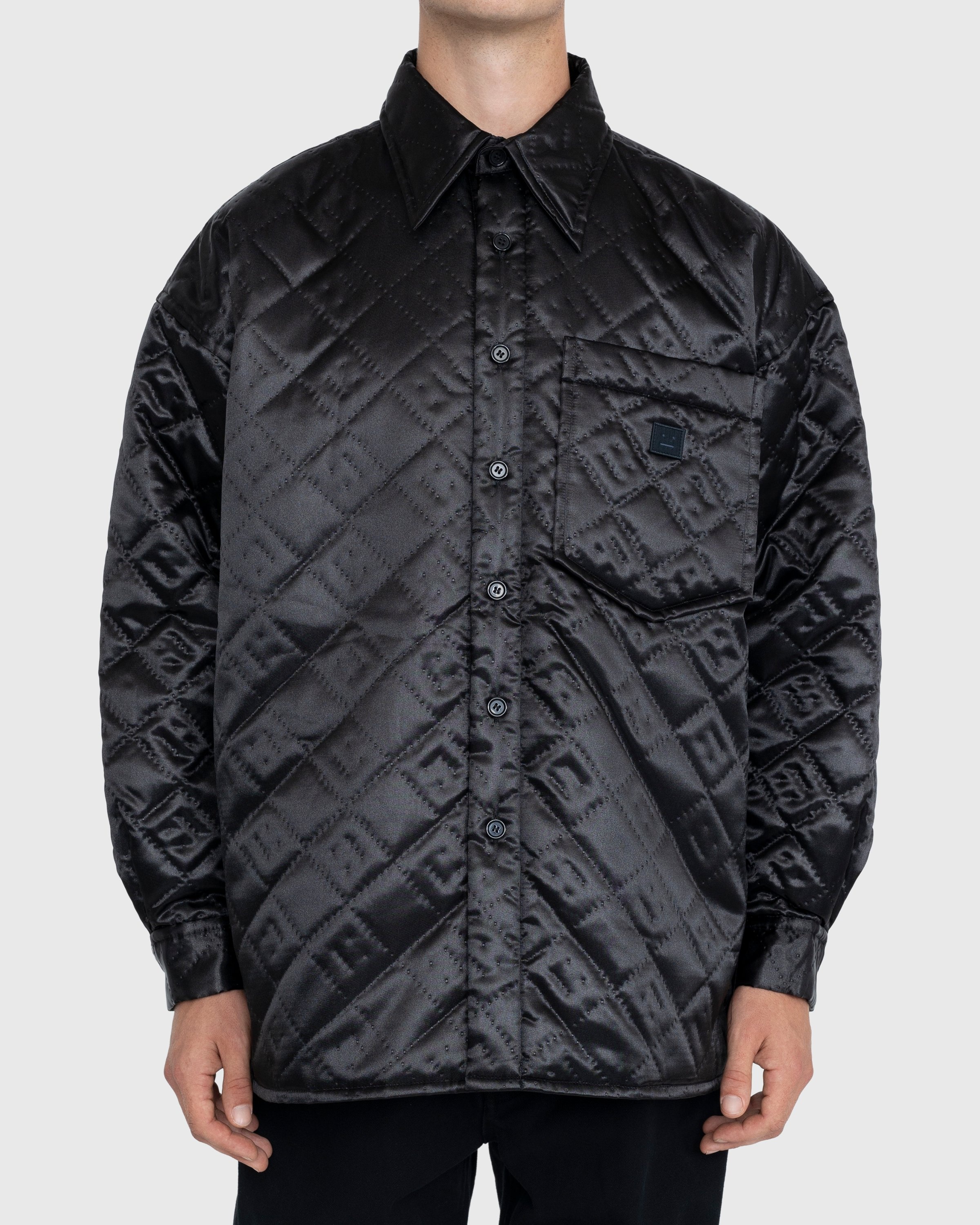 Acne Studios – Quilted Satin Jacket Black - Outerwear - Black - Image 2