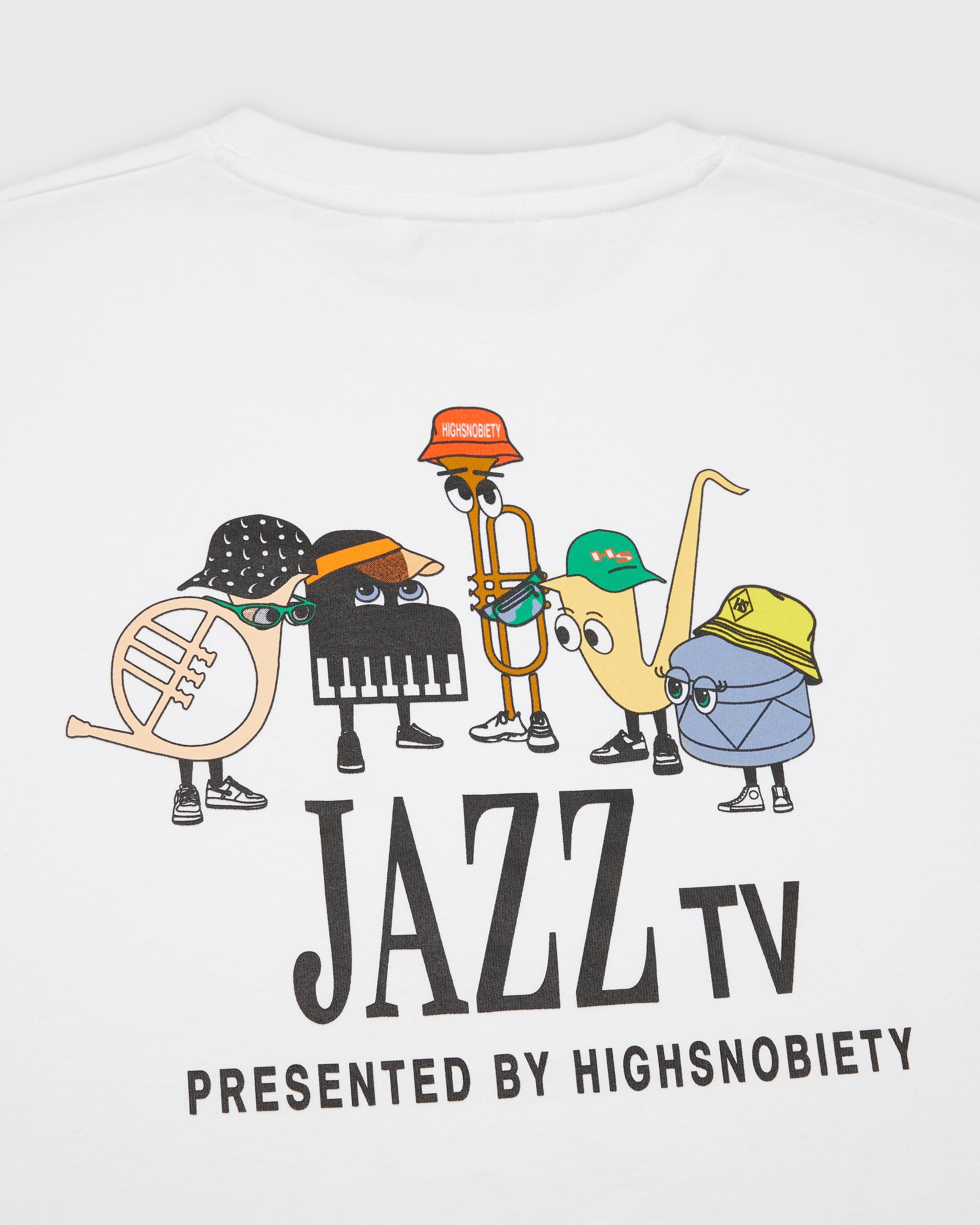Highsnobiety – Jazz Ensemble T-Shirt White - Tops - White - Image 3
