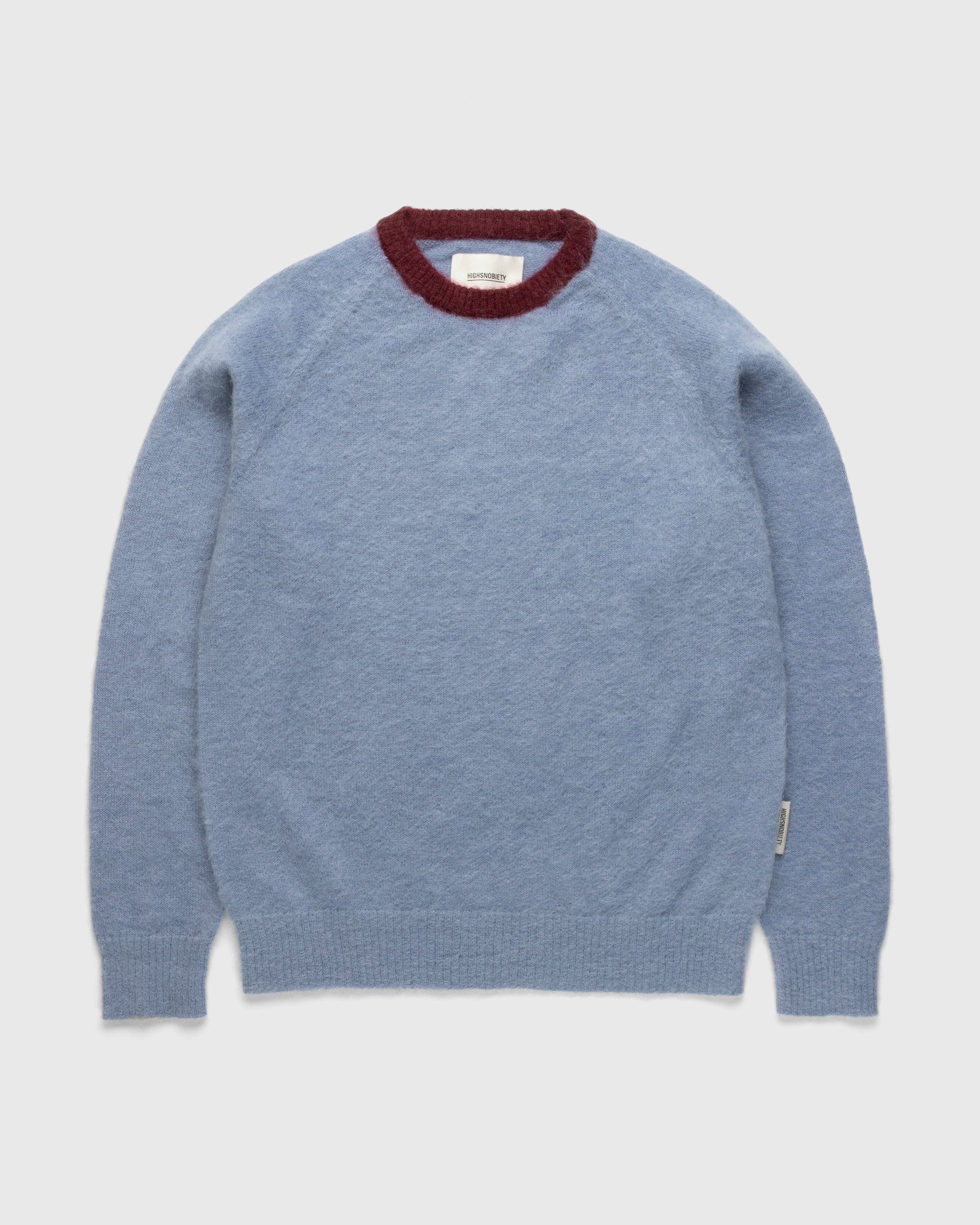 Highsnobiety – Alpaca Sweater Baby Blue - Knitwear - Blue - Image 1