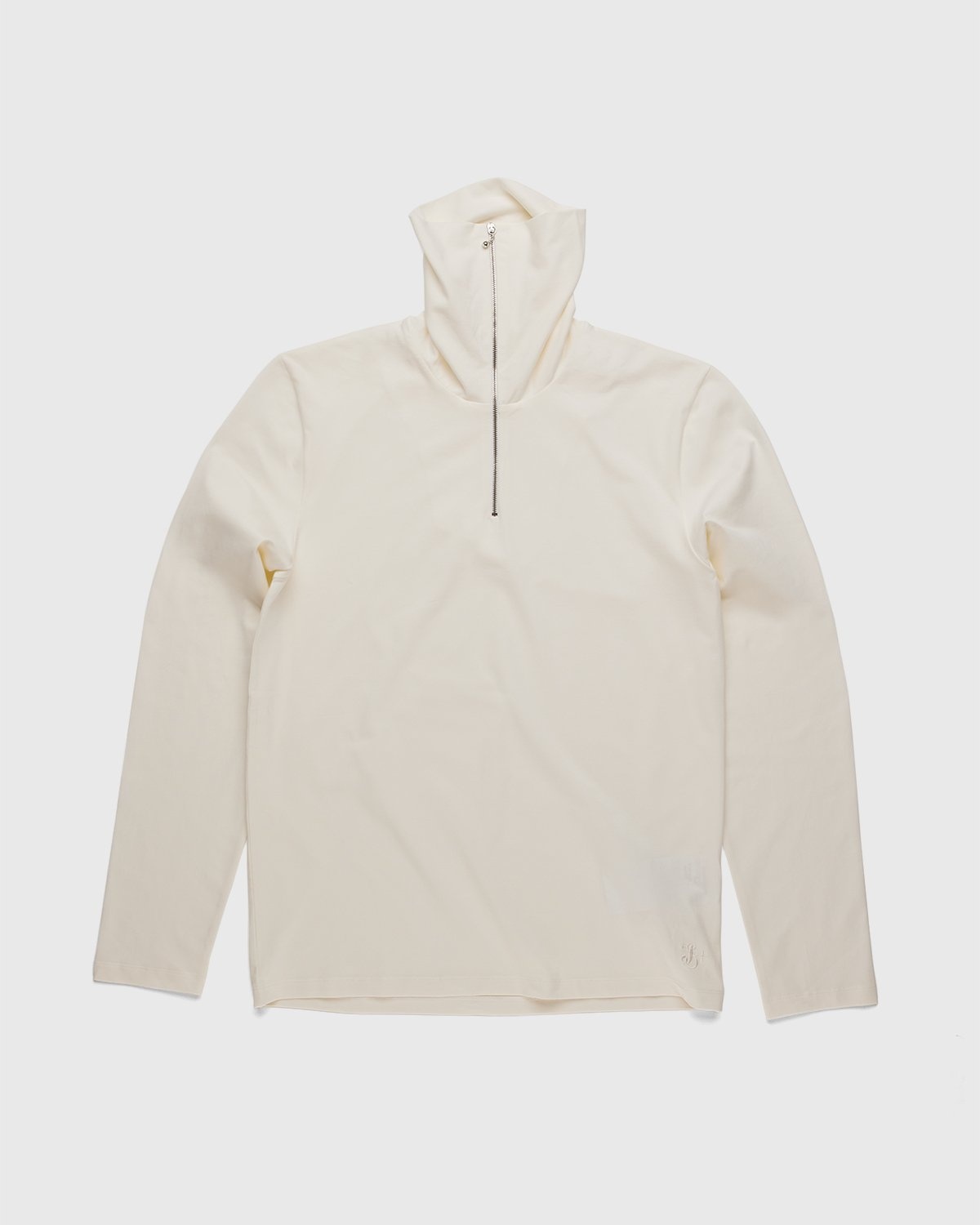 Jil Sander – Zip Turtleneck Natural - Sweats - Beige - Image 3