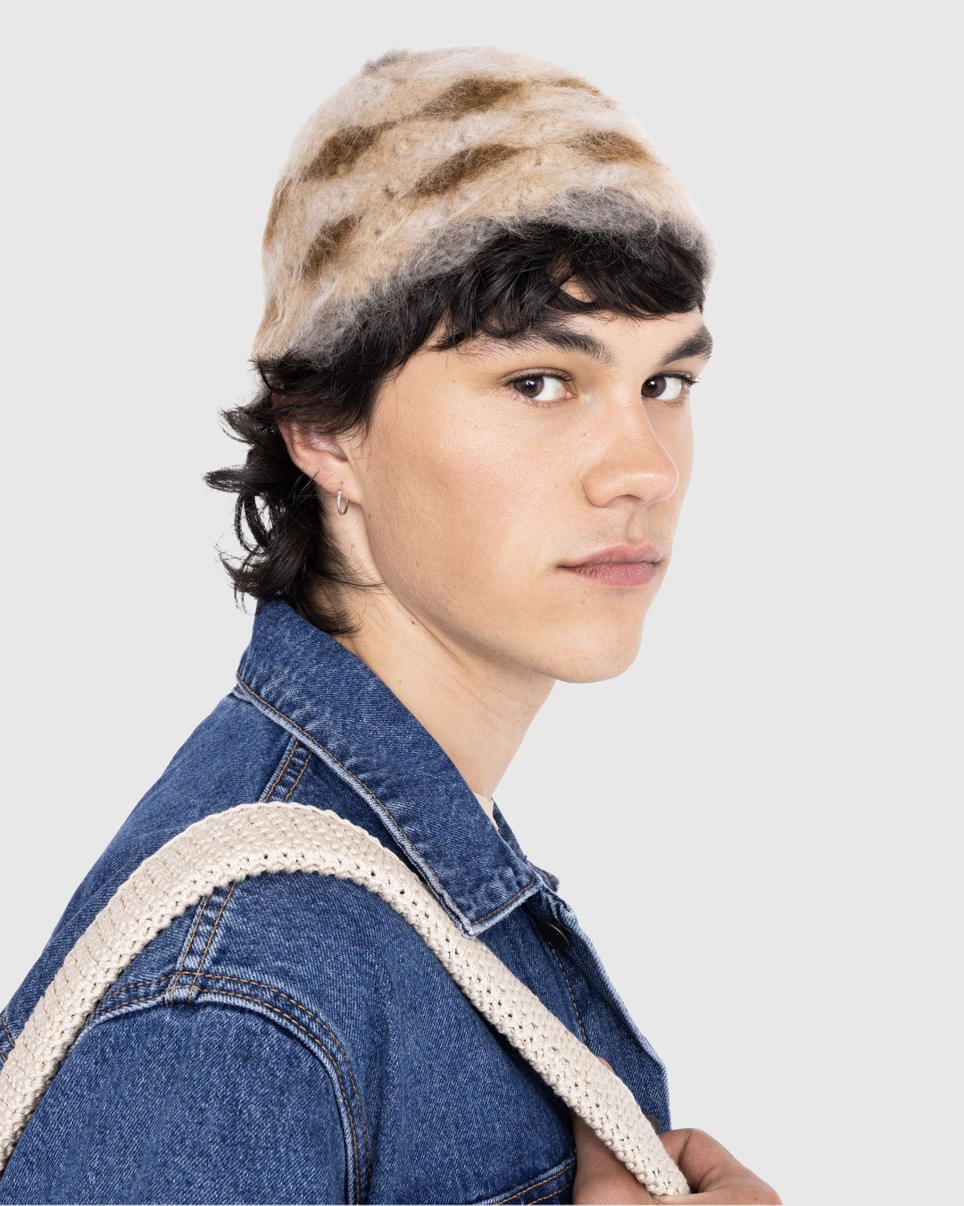 SSU – Brushed Mohair Seashell Bucket Hat Desert Camo - Hats - Brown - Image 2