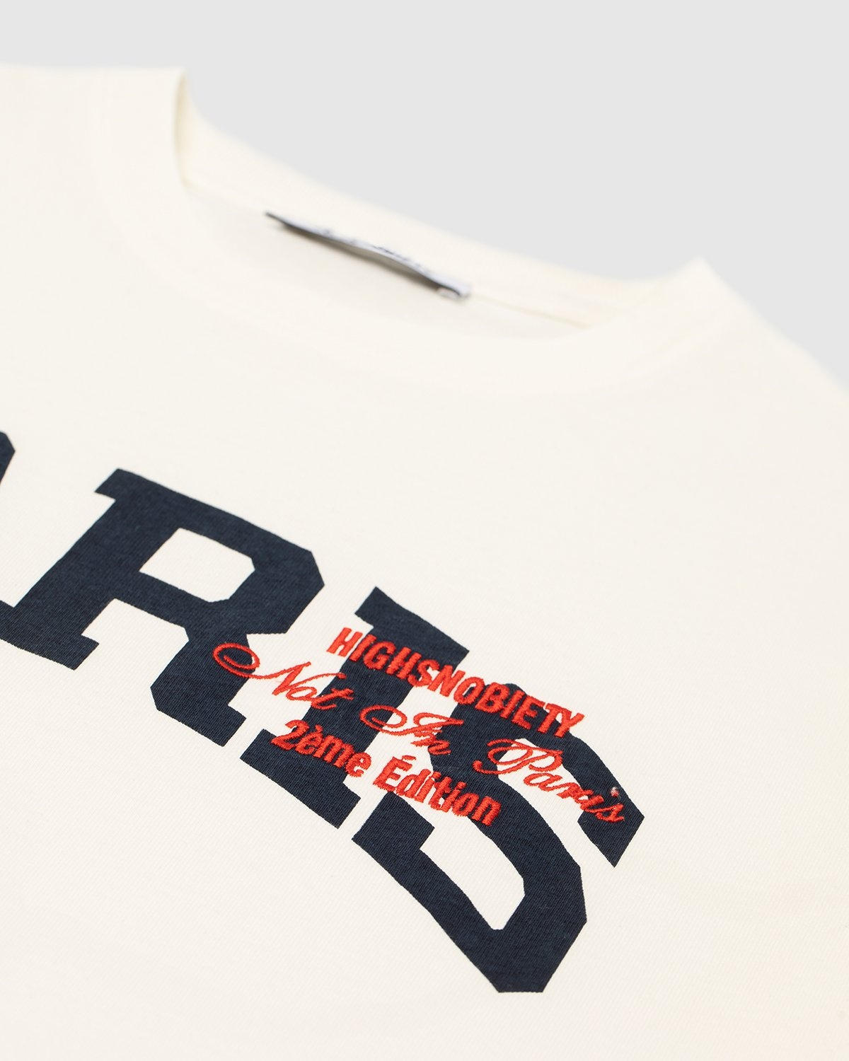 Highsnobiety – Not In Paris College Logo T-Shirt White - Tops - White - Image 3