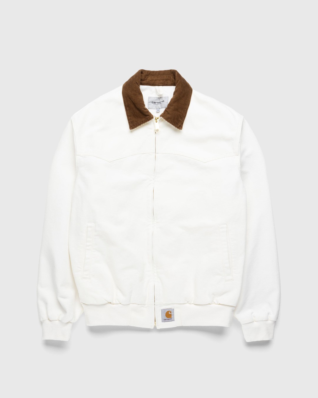Carhartt WIP – OG Santa Fe Jacket Stonewashed Wax/Hamilton Brown - Outerwear - Beige - Image 1