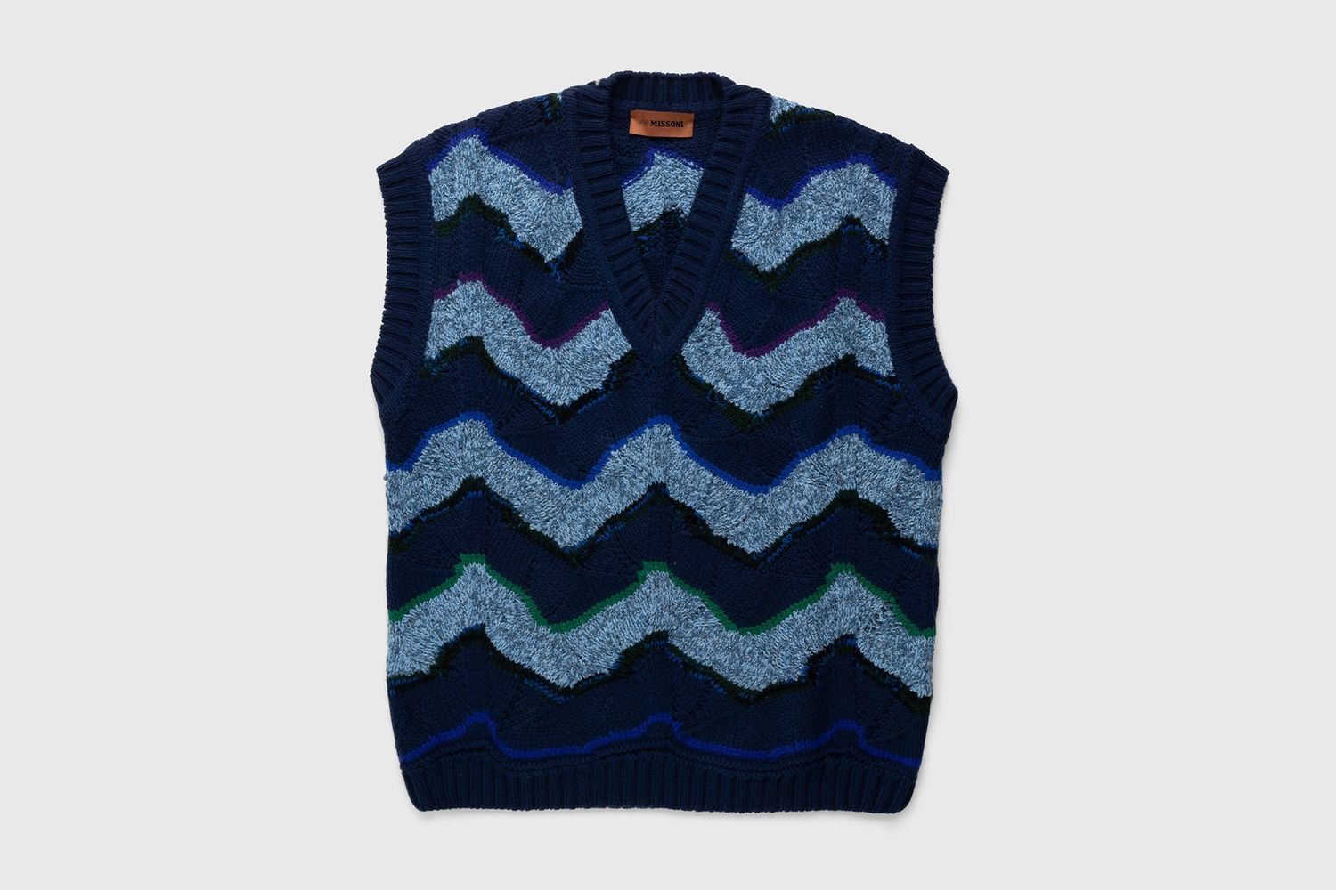 Wavy Knit Vest