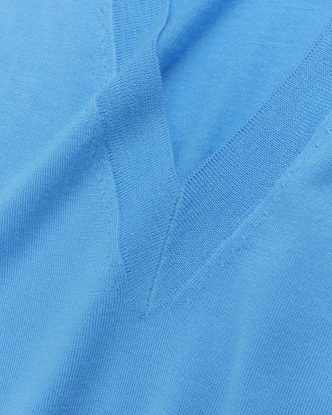 Dries van Noten – Merino Sleeveless Sweater Madonna - Knitwear - Blue - Image 4