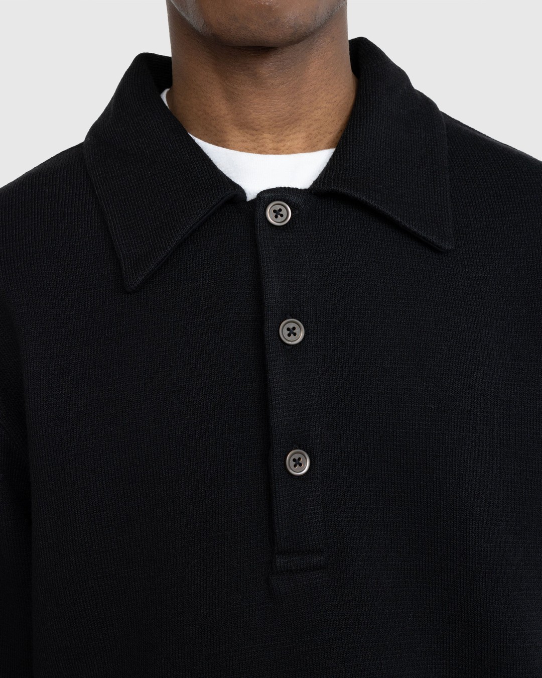 Our Legacy – Ile Piquet Black Pseudo Knit - Knitwear - Black - Image 6