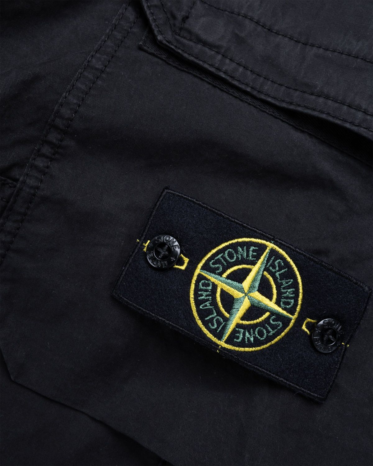 Stone Island – Stretch Cotton Gabardine Cargo Pants Black