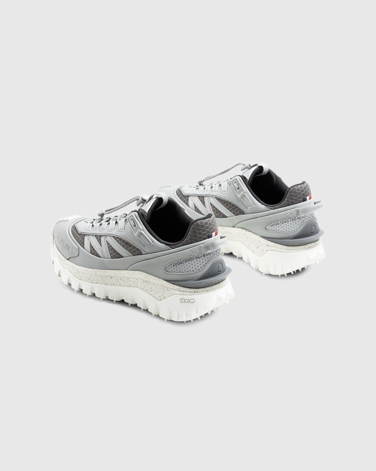 Moncler – Trailgrip Low Top Sneakers Grey - Sneakers - White - Image 4