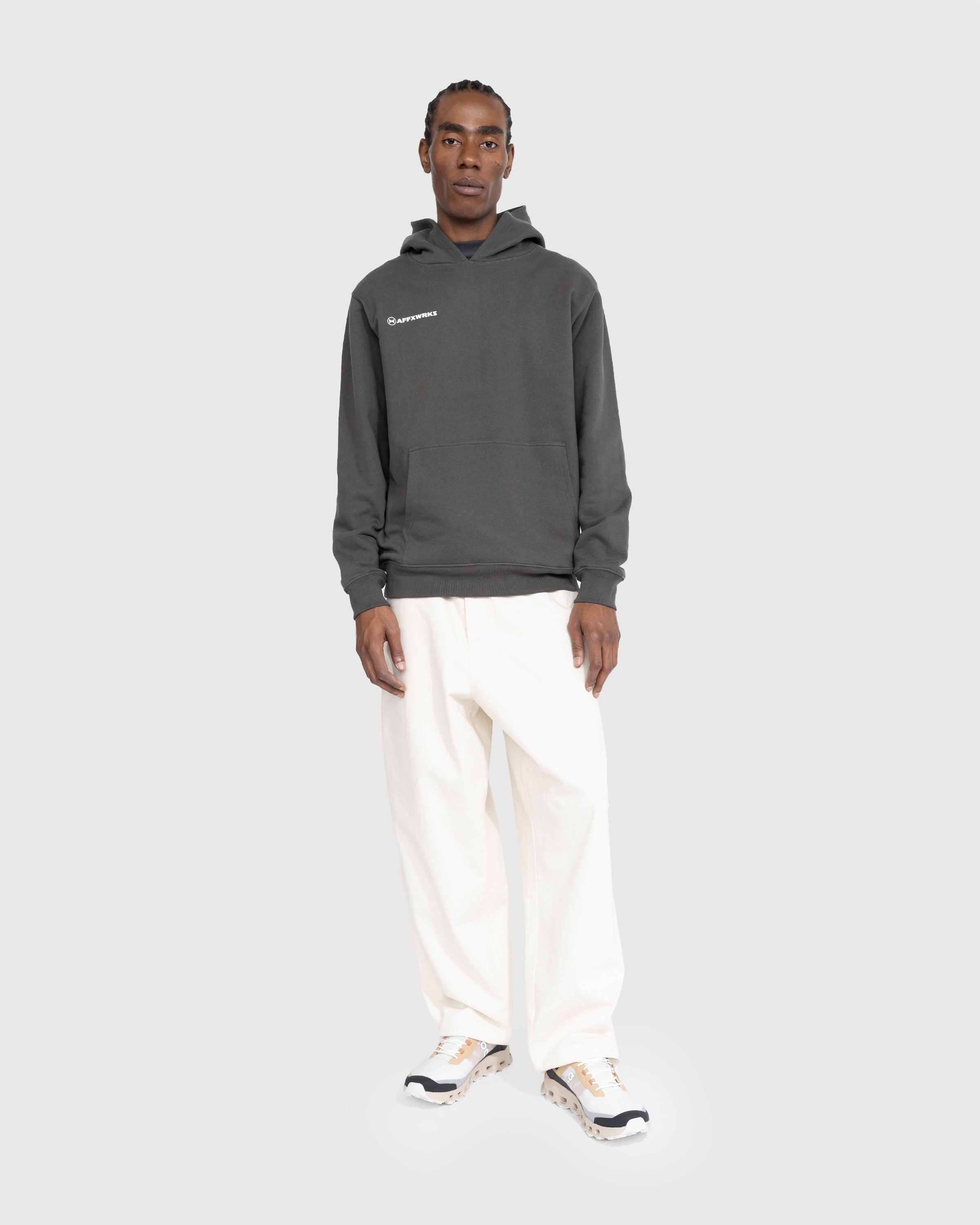 AFFXWRKS – AFFXWRKS Hoodie Washed Black - Sweats - Black - Image 4