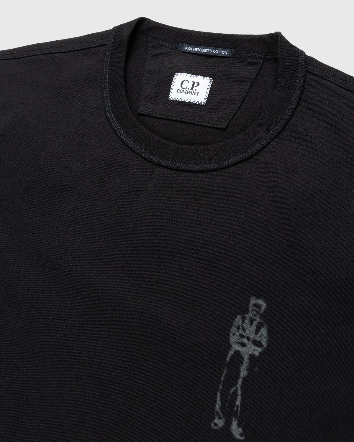 C.P. Company – Mercerized Jersey Sailor T-Shirt Black - T-shirts - Black - Image 3