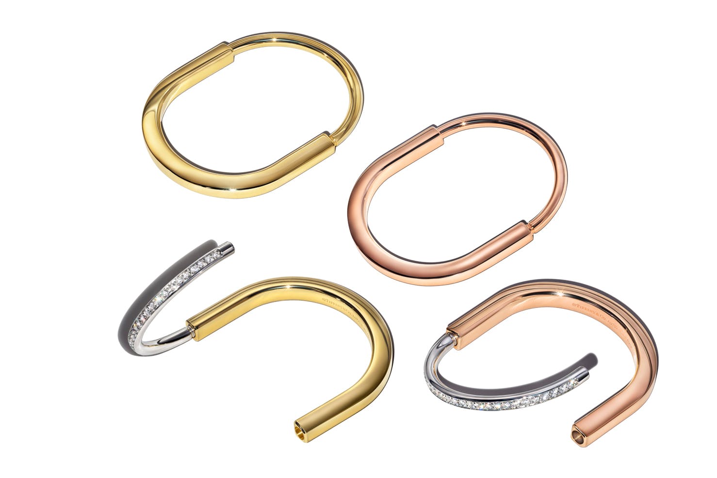 Tiffany & Co. Debuts Lock Collection's Genderless Gold Bracelets