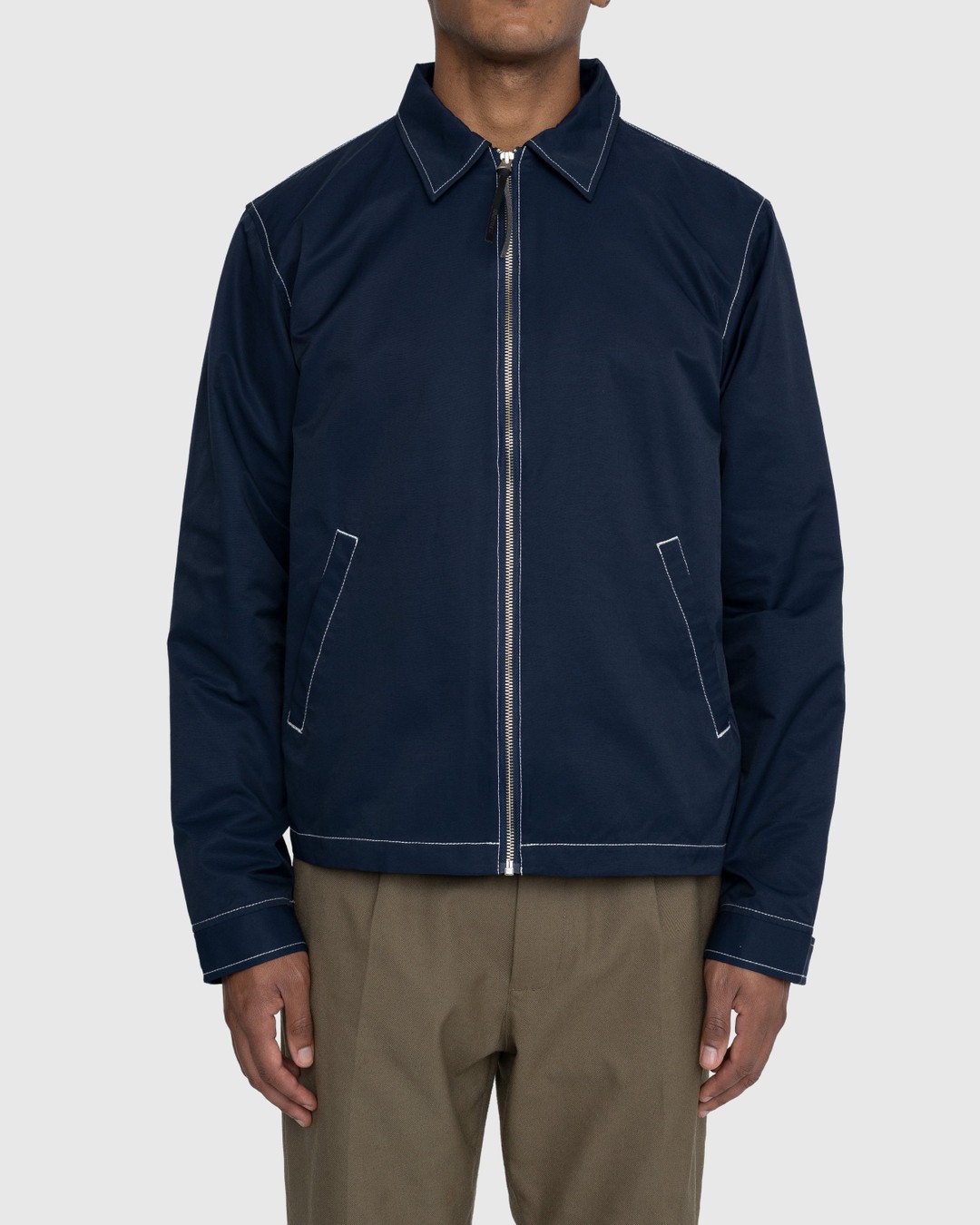 Highsnobiety – Brushed Nylon Jacket Navy - Jackets - Blue - Image 2