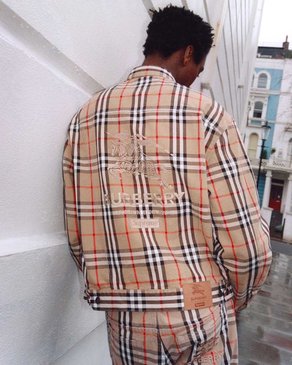 supreme burberry collab release date info buy ss22 collection price droplist