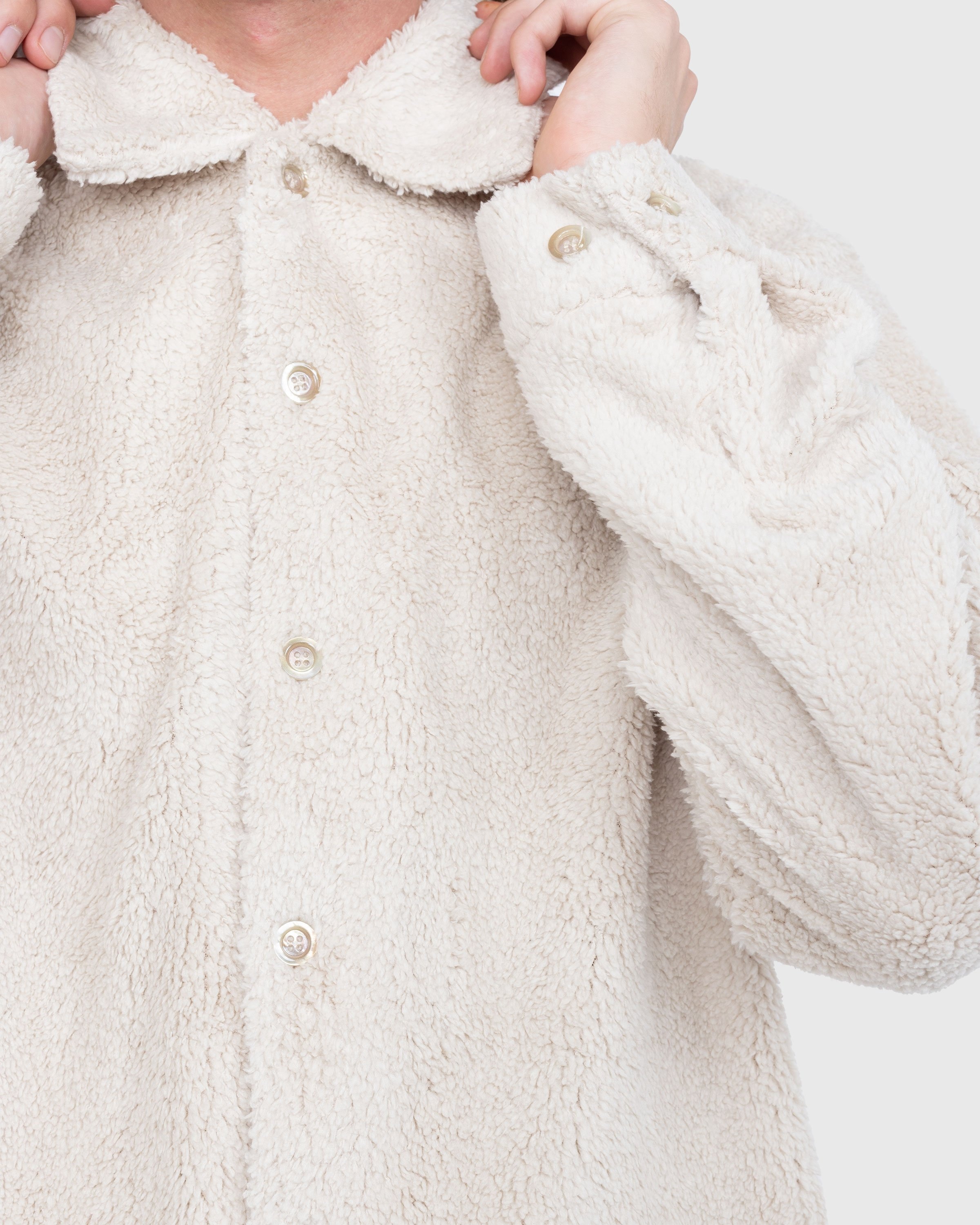 Séfr – Sense Overshirt Polar White Fleece - Outerwear - White - Image 4