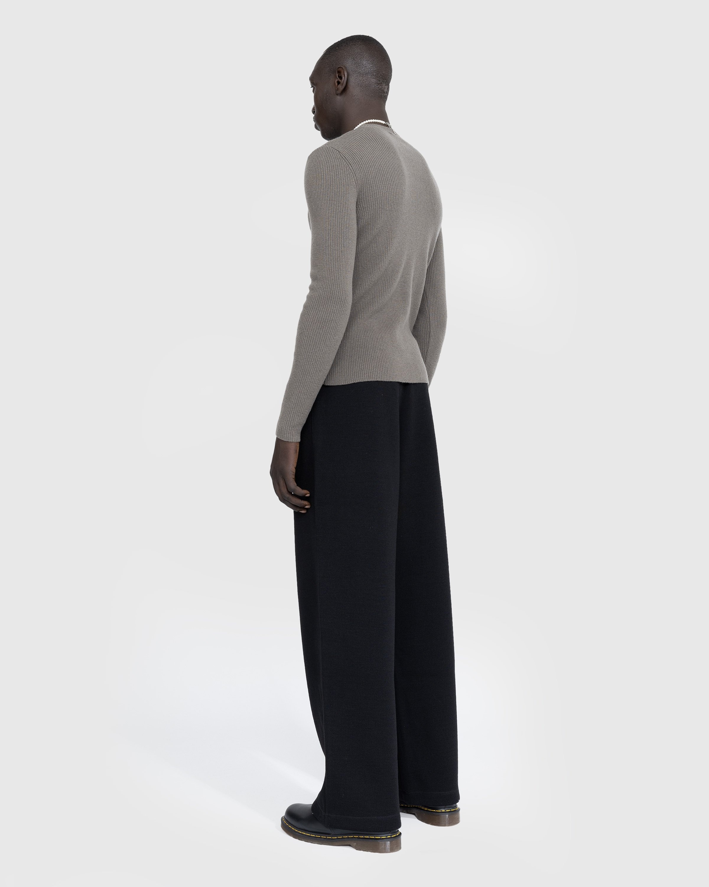 Our Legacy – Reduced Trouser Black Pseudo Knit - Pants - Black - Image 4