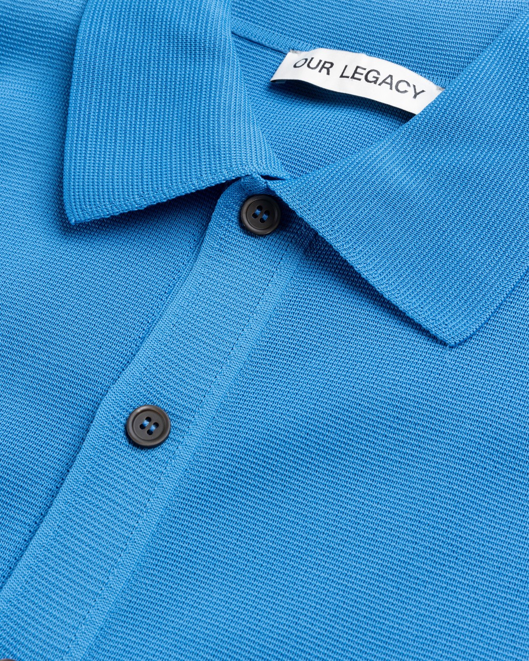 Our Legacy – Evening Polo Circuit Blue Performance Poly - Knitwear - Blue - Image 5