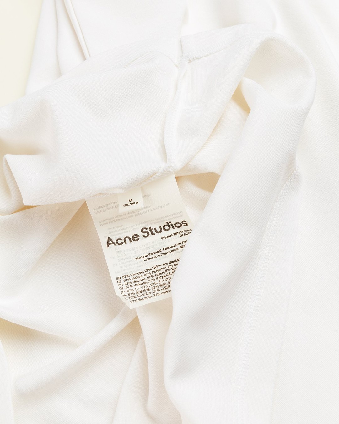 Acne Studios – Logo T-Shirt White - T-shirts - White - Image 4