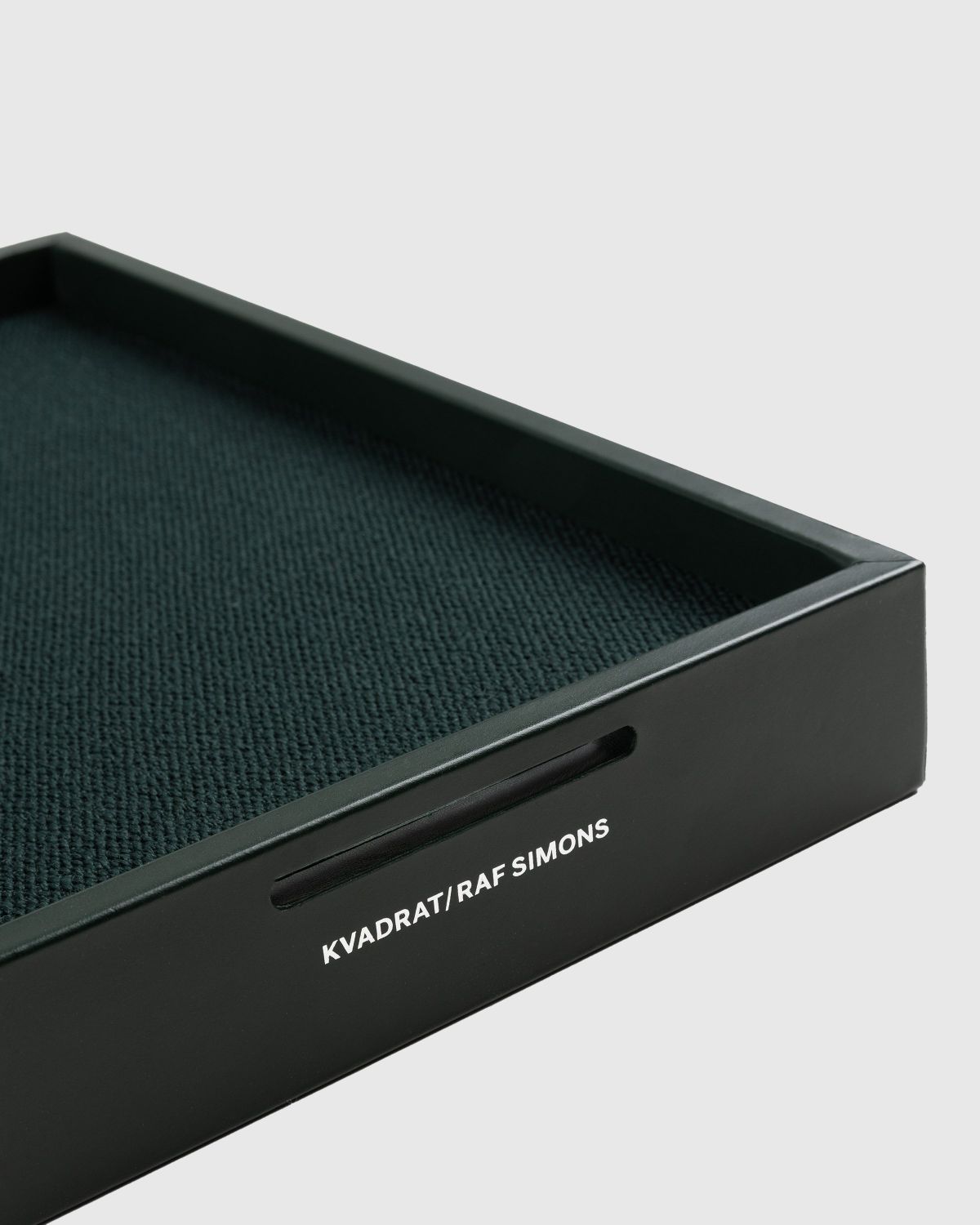 Kvadrat/Raf Simons – Leather Mirror Tray Green - Deco - Green - Image 3