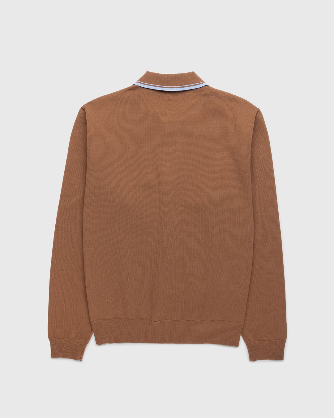 Highsnobiety HS05 – Long Sleeves Knit Polo Brown - Longsleeves - Brown - Image 2
