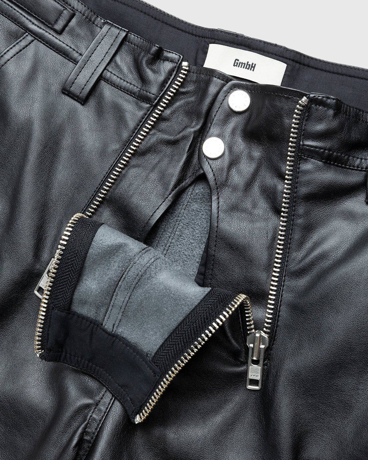 GmbH – Bekir Cargo Trousers With Double Zips Black - Pants - Black - Image 6